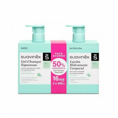 SUAVINEX DUPLO GEL ESPUMOSO  LOCION PACK 500 ML  500 ML