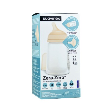 BIBERON ANTICOLICO T SILICONA SUAVINEX M 270 ML