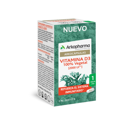 VITAMINA D3 45ARKOCAPS 100    VEGETAL