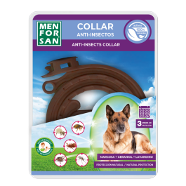 MEN FOR SAN COLLAR ANTI INSECTOS PERROS 3 ACTIVOS