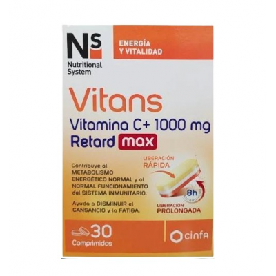 NS VITANS VITAMINA C 1000 MG RETARD MAX 30 COMPRIMIDOS