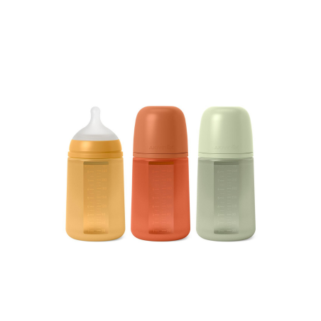 BIBERON SILICONA SUAVINEX INTENSE COLOUR  3 MESES 1 UNIDAD 240 ML