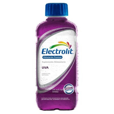 ELECTROLIT BEBIDA AROMATIZADA ELECTROLITICA 1 ENVASE 625 ML SABOR UVA