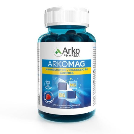 ARKOMAG MAGNESIO B6 45 GUMMIES SABOR FRESA