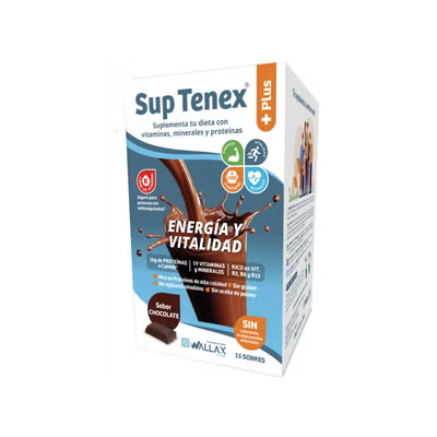 SUP TENEX PLUS 15 SOBRES 32 G SABOR CHOCOLATE
