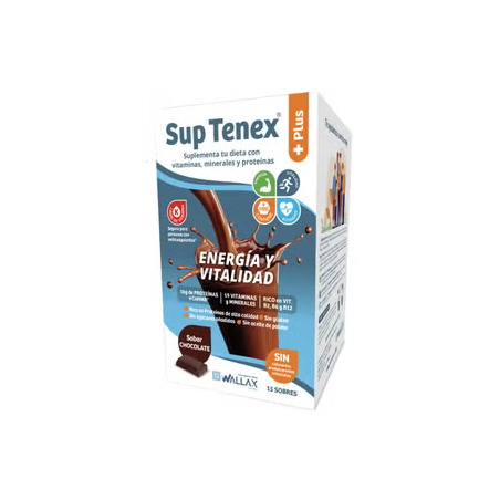 SUP TENEX PLUS 15 SOBRES 32 G SABOR CHOCOLATE