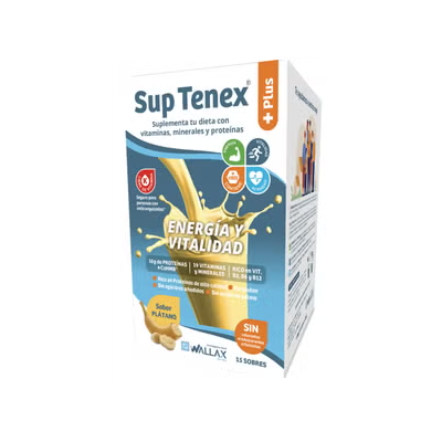 SUP TENEX PLUS 15 SOBRES 32 G SABOR PLATANO