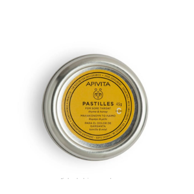 APIVITA PASTILLAS CON MIEL Y TOMILLO