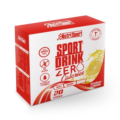 NUTRISPORT DRINK ZERO CALORIAS SABOR LIMON 20 STICKS