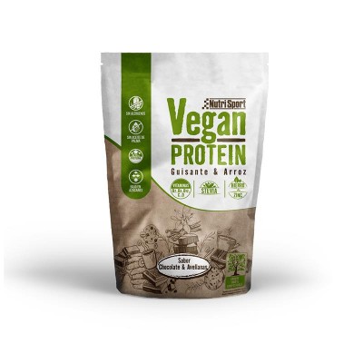 NUTRISPORT PROTEINA VEGANA SABOR VAINILLA KOOKIES 468G