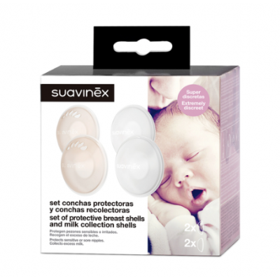 CONCHAS PROTECTORAS  RECOLECTORAS SUAVINEX SET 6 U