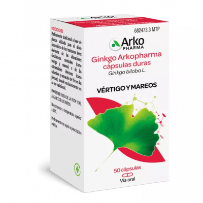 GINKGO ARKOPHARMA 180 MG 50 CAPSULAS