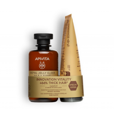 APIVITA PACK ROYAL JELLY ELIXIR CHAMPÚ  ACONDICIONADOR