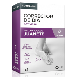 CORRECTOR DE DIA JUANETE FARMALASTIC PIE IZQUIERDO 1 UNIDAD TALLA PEQUEÑA