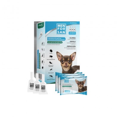 DAMTIX 200 MG40 MG 3 PIPETAS SOLUCION PARA UNCION DORSAL PUNTUAL PARA PERROS DE HASTA 4 KG 04 ML