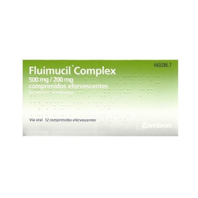 FLUIMUCIL COMPLEX 500 MG200 MG 12 COMPRIMIDOS EFERVESCENTES