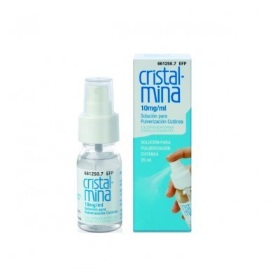 CRISTALMINA 10 MGML SOLUCION PARA PULVERIZACION CUTANEA 1 FRASCO 25 ML