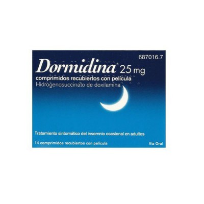 DORMIDINA 25 MG 14 COMPRIMIDOS RECUBIERTOS