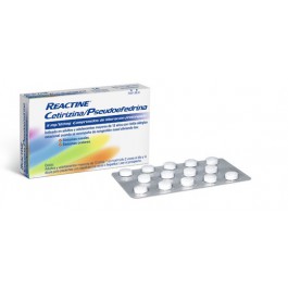 REACTINE CETIRIZINAPSEUDOEFEDRINA 5 MG120 MG 14 COMPRIMIDOS LIBERACION PROLONGADA