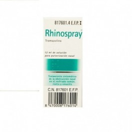 RHINOSPRAY 118 mgml SOLUCION PARA PULVERIZACION NASAL 1 FRASCO 12 ml
