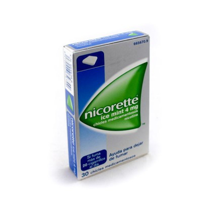 NICORETTE 4 MG 30 CHICLES MEDICAMENTOSOS