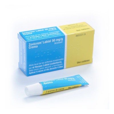 ZOVICREM LABIAL 50 MGG CREMA 1 TUBO 2 G
