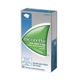 NICORETTE ICE MINT 2 MG 30 CHICLES MEDICAMENTOSOS