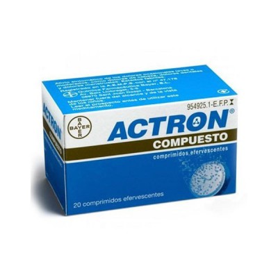ACTRON COMPUESTO 267 MG133 MG40 MG 20 COMPRIMIDOS EFERVESCENTES