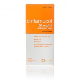 CINFAMUCOL CARBOCISTEINA 50 MGML SOLUCION ORAL 1 FRASCO 200 ML