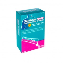 GAVISCON FORTE 24 SOBRES SUSPENSION ORAL 10 ML