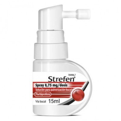 STREFEN SPRAY 875 MGDOSIS SOLUCION PARA PULVERIZACION BUCAL 1 FRASCO 15 ML SABOR MENTA