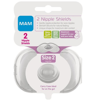 PEZONERA SILICONA MAM NIPPLE SHIELDS 2 U T MGDE