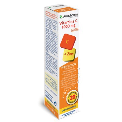 ARKOPHARMA ARKOVITAL VITAMINA C 1000MGZINC 20COMP EFERVESCENTE